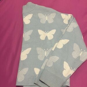 Butterfly crop sweater